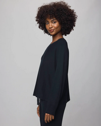 Georgie Cashblend Pullover - Black