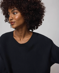 Georgie Cashblend Pullover - Black