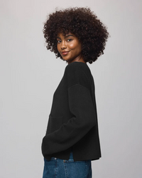 Libby Cropped Cardigan - Black