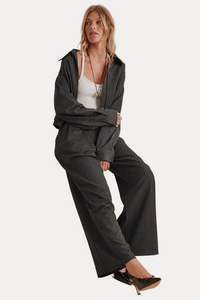 Blake Jacket - Charcoal Pinstripe