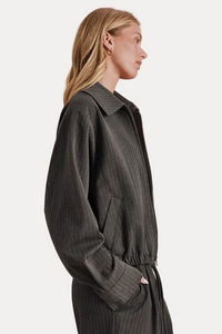 Blake Jacket - Charcoal Pinstripe