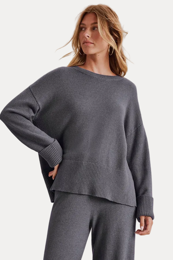 Haven Crewneck Sweater - Ash Navy