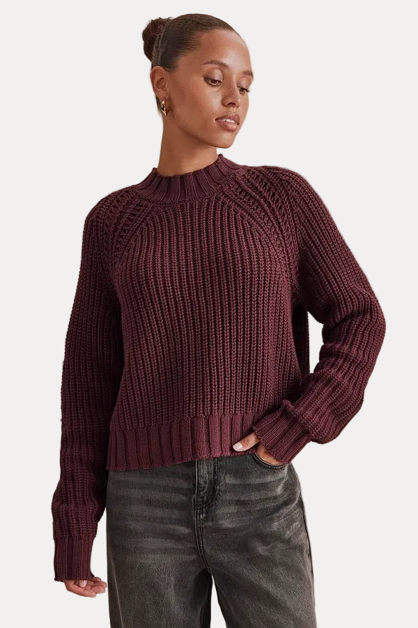 Cassidy Sweater - Merlot