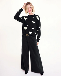 All The Love Sweater - Black/Pale Oak Heather