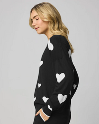 All The Love Sweater - Black/Pale Oak Heather