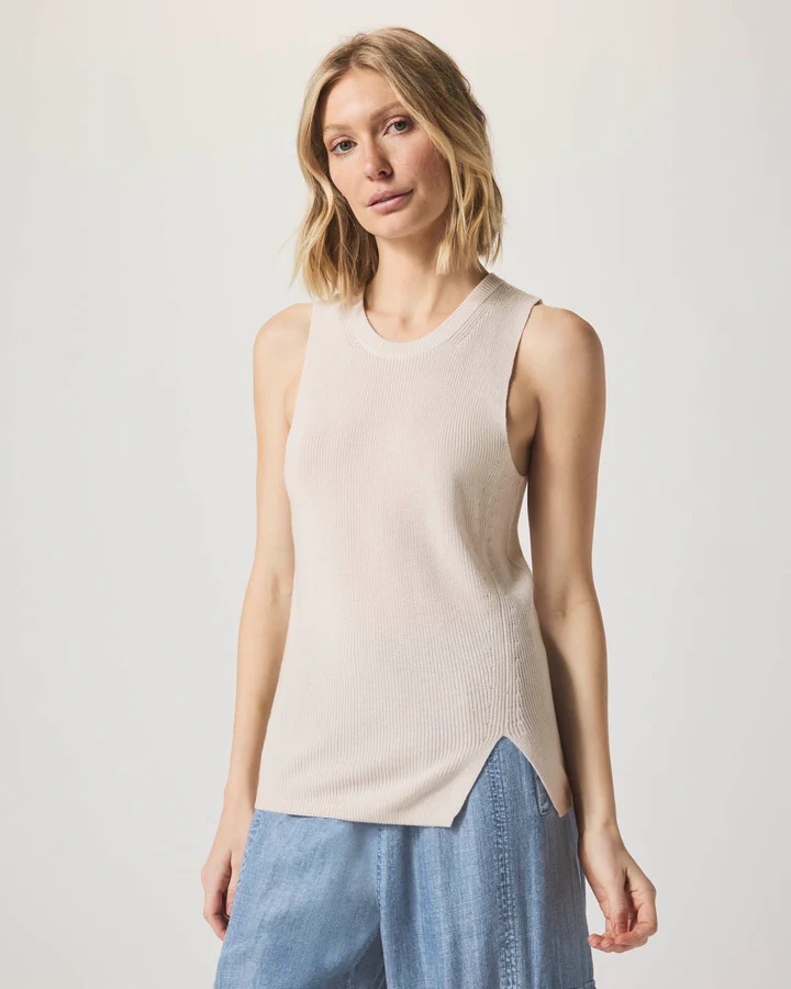 Bobbie Sweater Tank - Moonstone