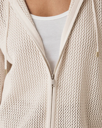 Nala Zip Up Sweater Hoodie - Moonstone