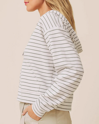 Kennedy Stripe Zip Up - Pale Oak/Eucalyptus