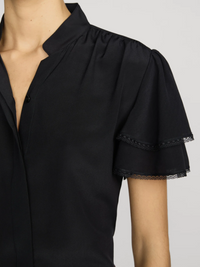 The Silk Arcadia Top - Black