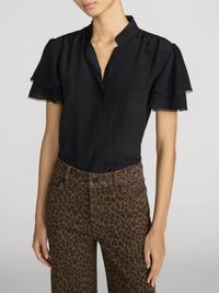 The Silk Arcadia Top - Black