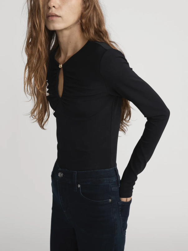 The Keyhole Top - Black