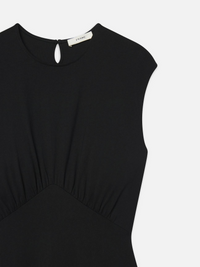 The Gathered Tank Dress - Noir