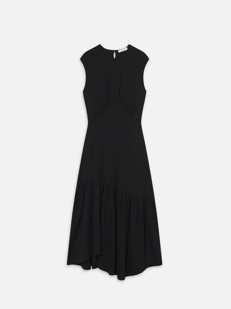 The Gathered Dress - Noir