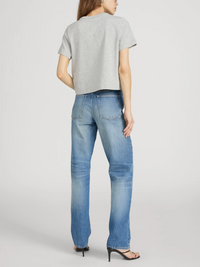 The Heather Boxy Tee - Heather Grey