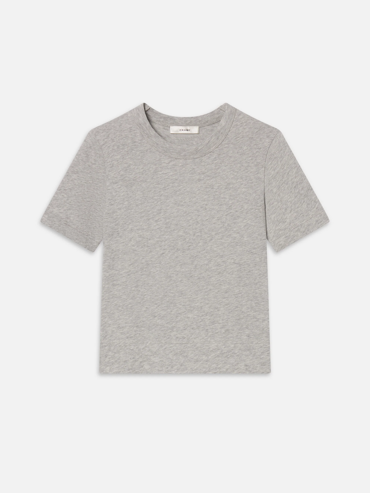 The Heather Boxy Tee - Heather Grey