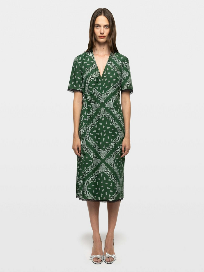 Reforme Silk Dress - Meadow