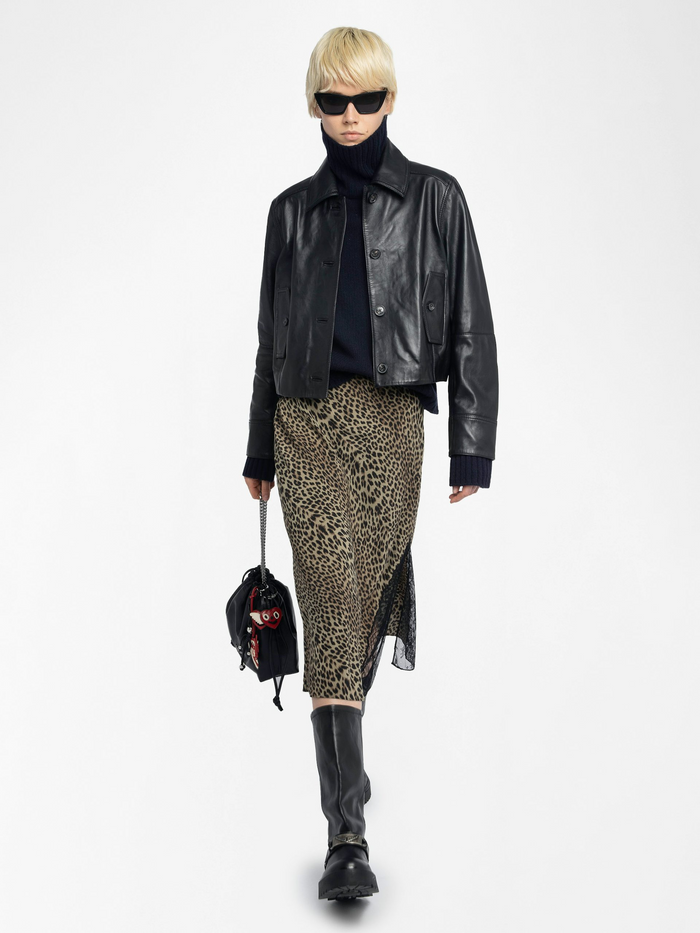 Jayla Midi Skirt - Leaves