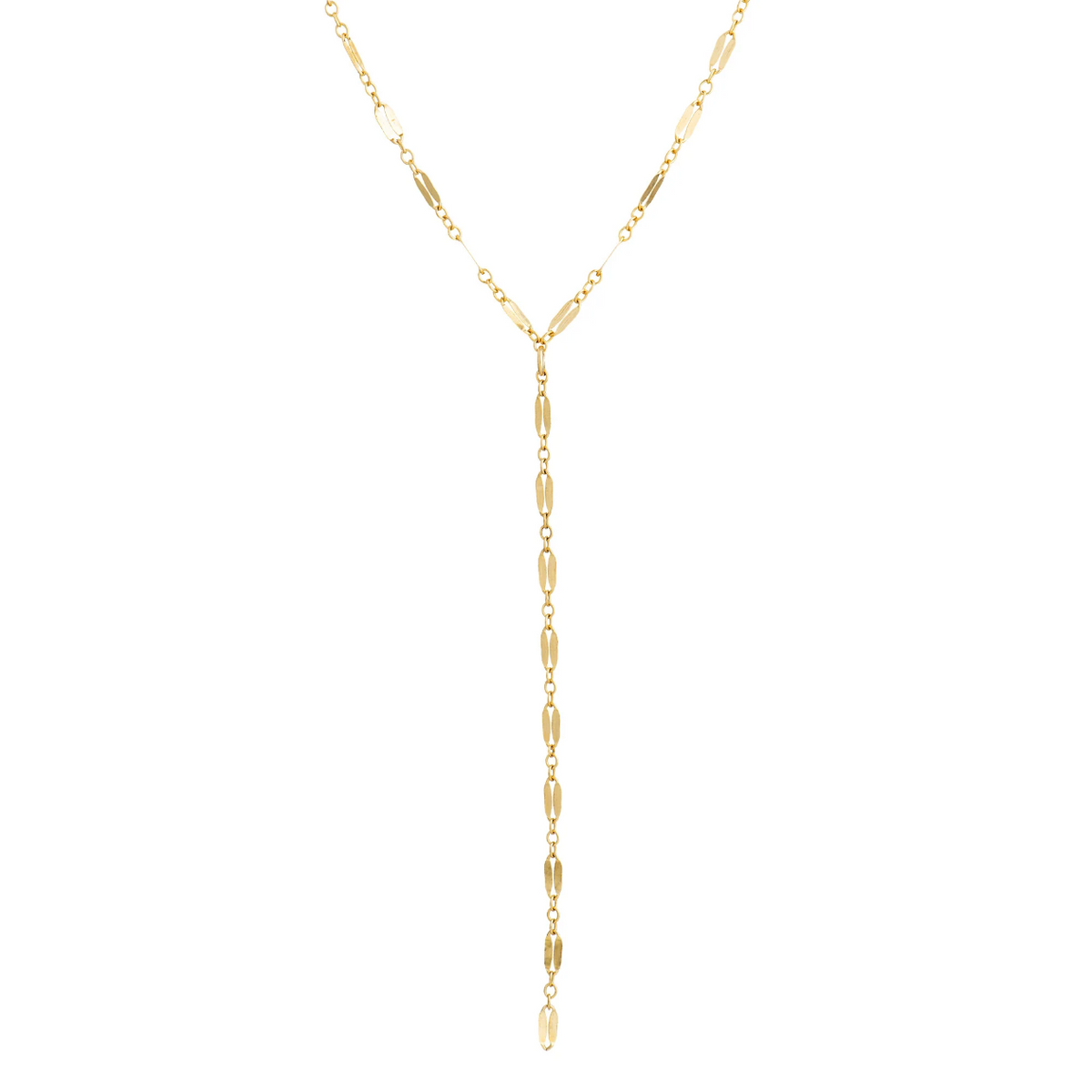 Delicate Lariat Necklace 18" - Gold