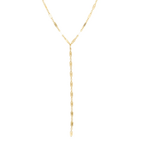 Delicate Lariat Necklace 18" - Gold