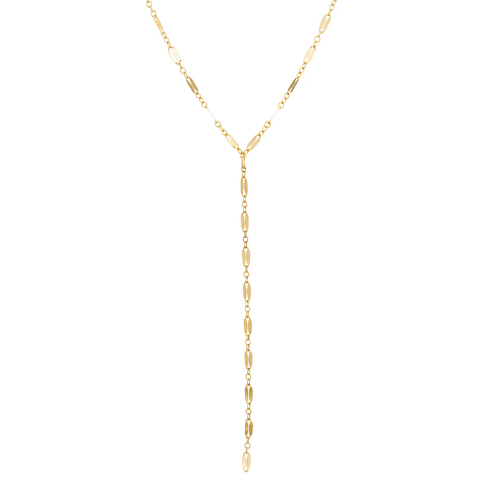 Delicate Lariat Necklace 18" - Gold