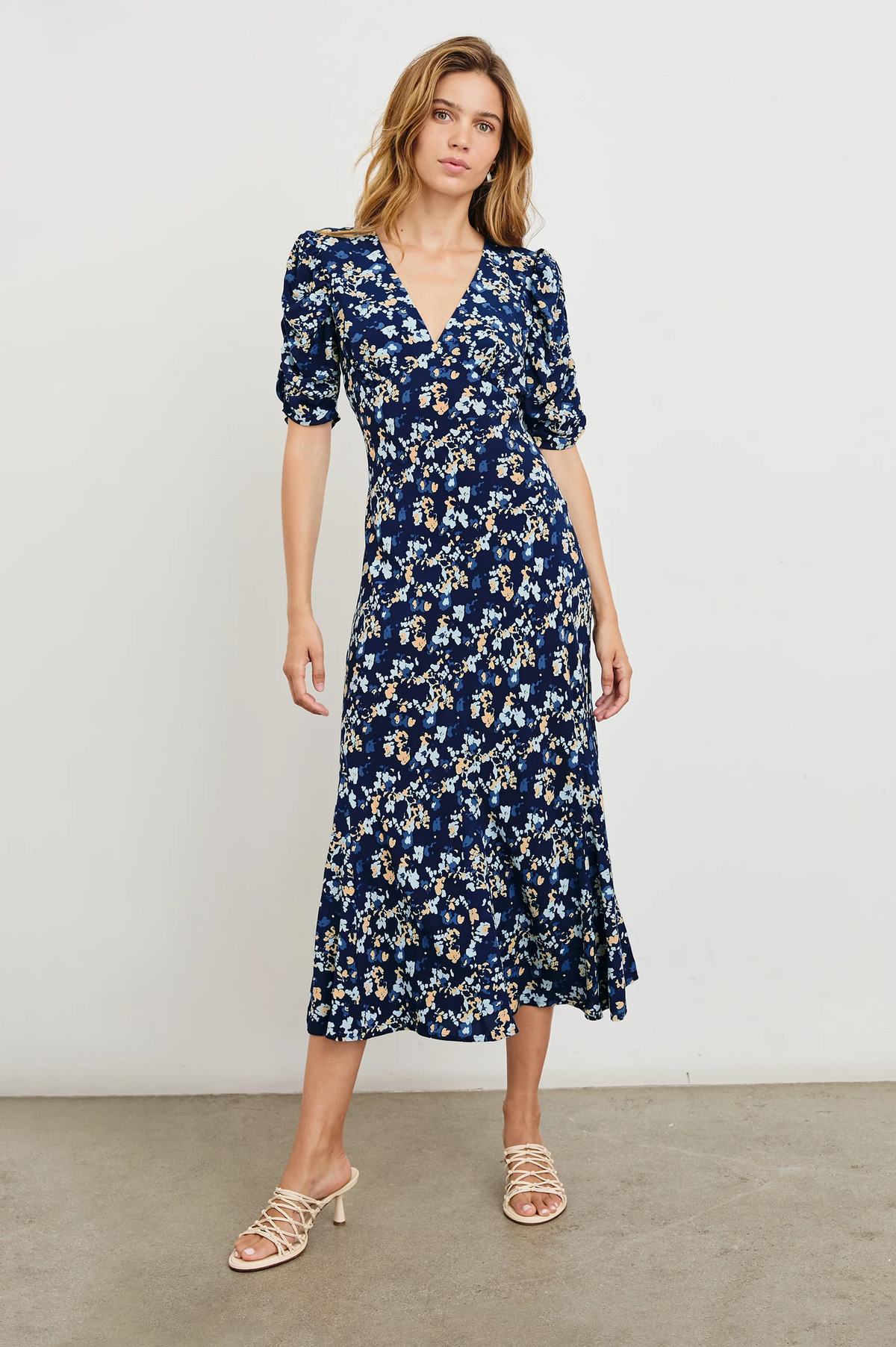 Zariah Dress - Navy Flora