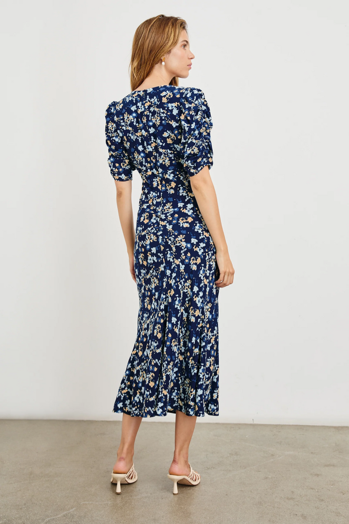 Zariah Dress - Navy Flora