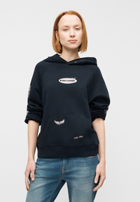 Georgy Mo Multi Heart Strass Sweater - Encre