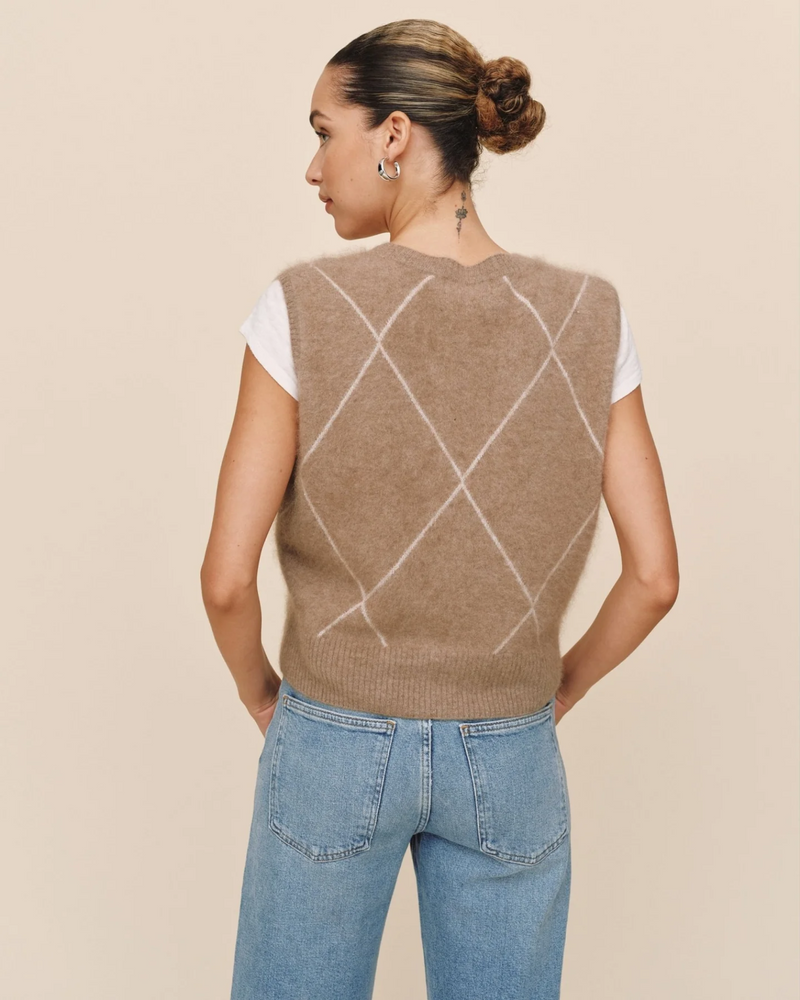 Argyle Vest - Spiced Chai