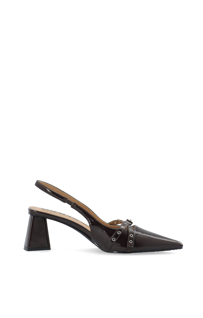 Biamaralyn Slingback - Brown Patent
