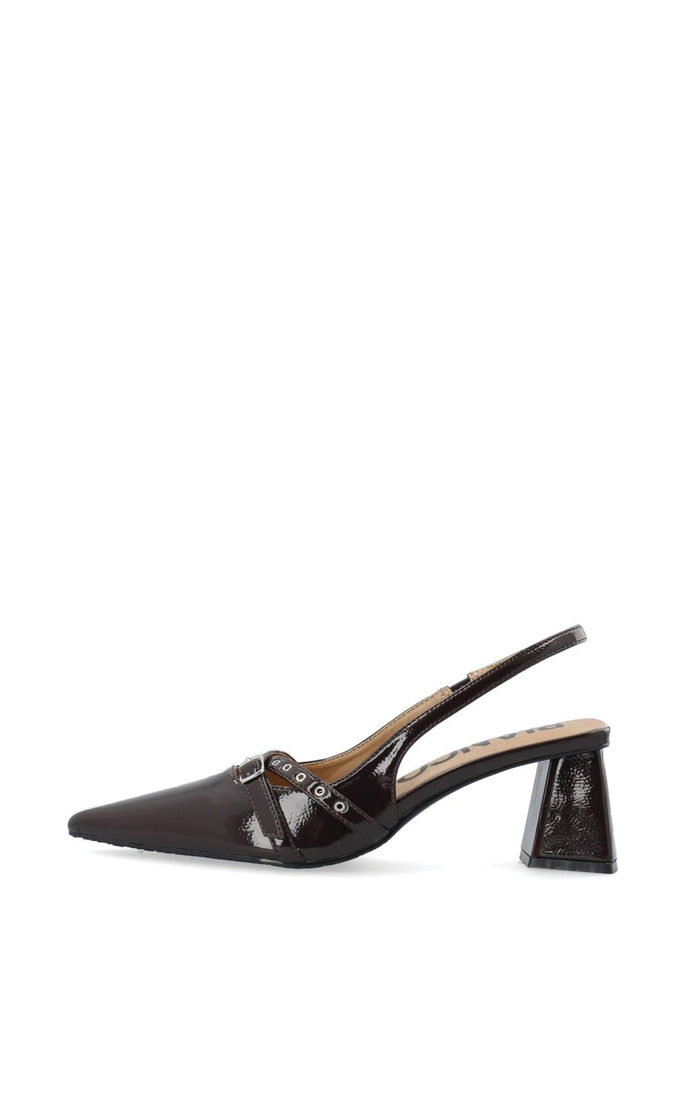 Biamaralyn Slingback - Brown Patent