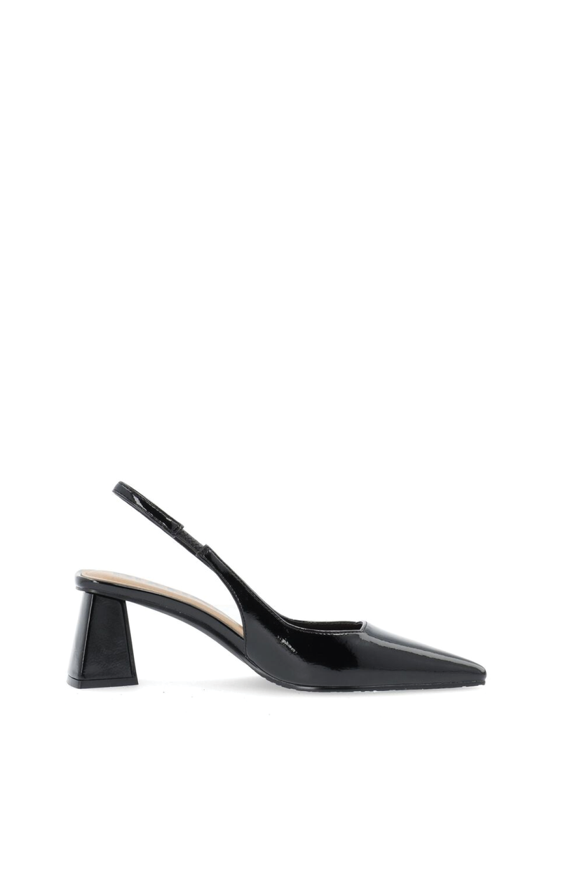 Biamaralyn Slingback - Black Patent
