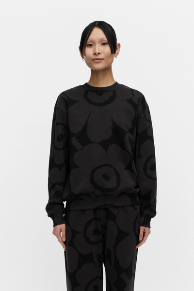 Leiot Unikko Kioski Sweatshirt - Black/Grey - Marimekko – Twist