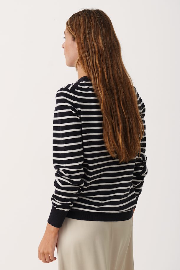 Gertie Pullover - Black Stripe