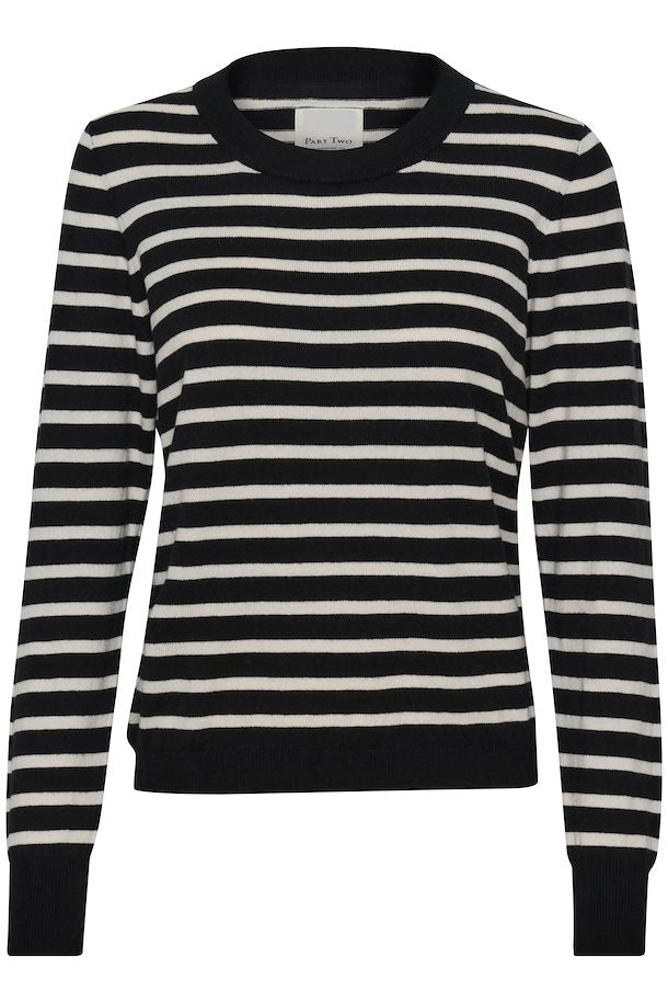 Gertie Pullover - Black Stripe