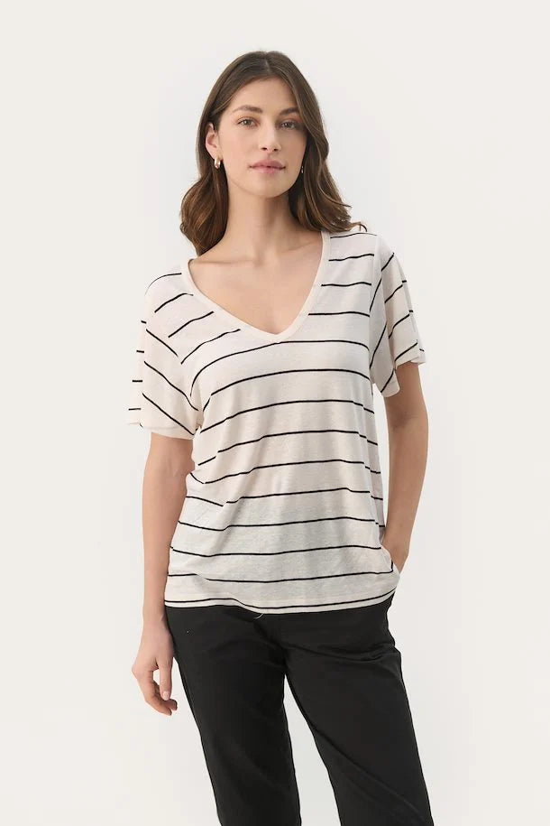 Gesigne T-Shirt - Black Stripe