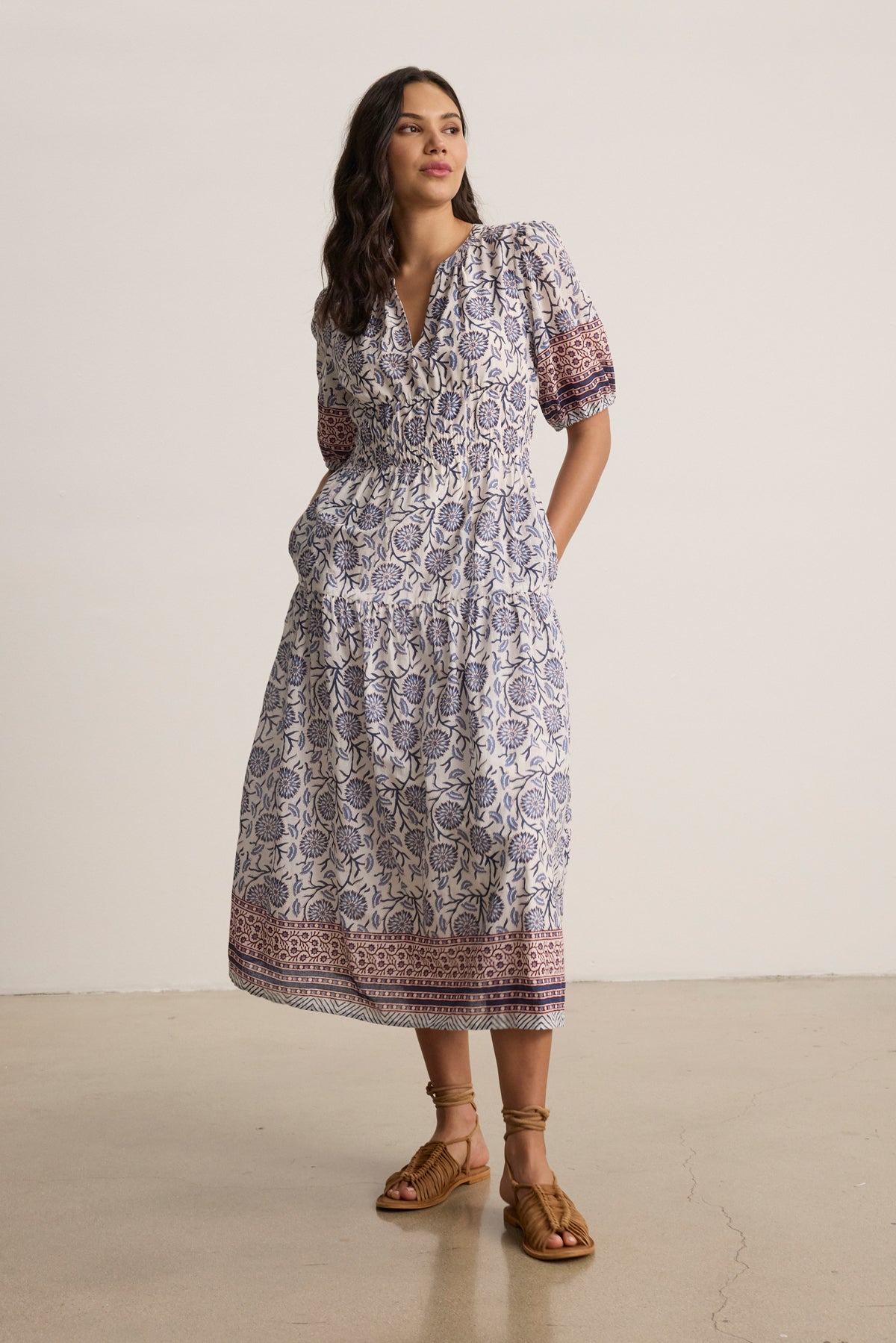 Natalia Dress - Cream Floral