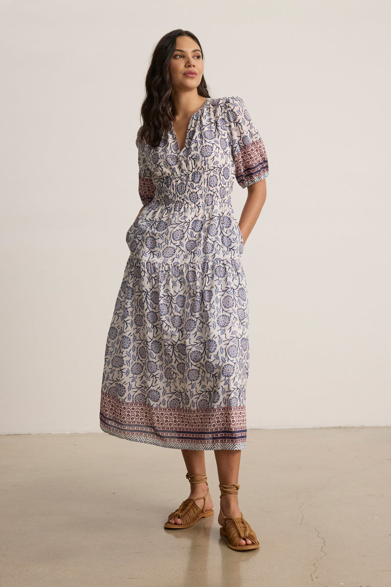 Natalia Dress - Cream Floral