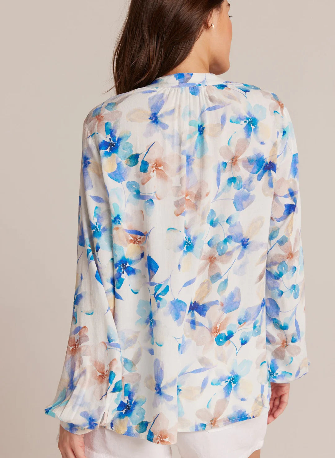 Button Loop Front Shirt - Malibu Floral Print