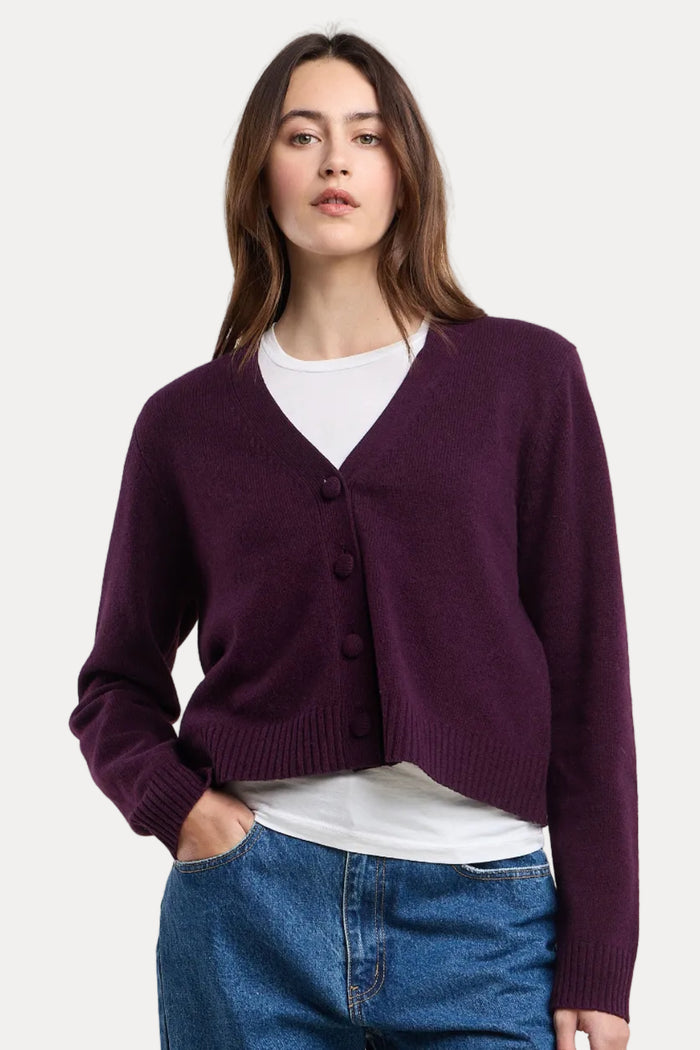 Etna Cardigan - Plum