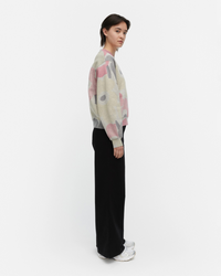 Trilce Unikko Kioski Sweatshirt - Grey Melange/Pink/Yellow