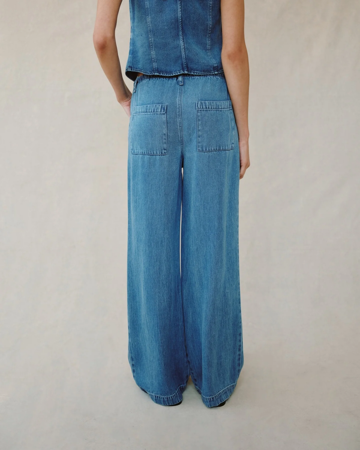 Drawstring Jean - Medium Vintage Wash