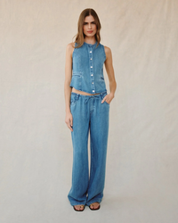 Drawstring Jean - Medium Vintage Wash