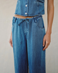 Drawstring Jean - Medium Vintage Wash