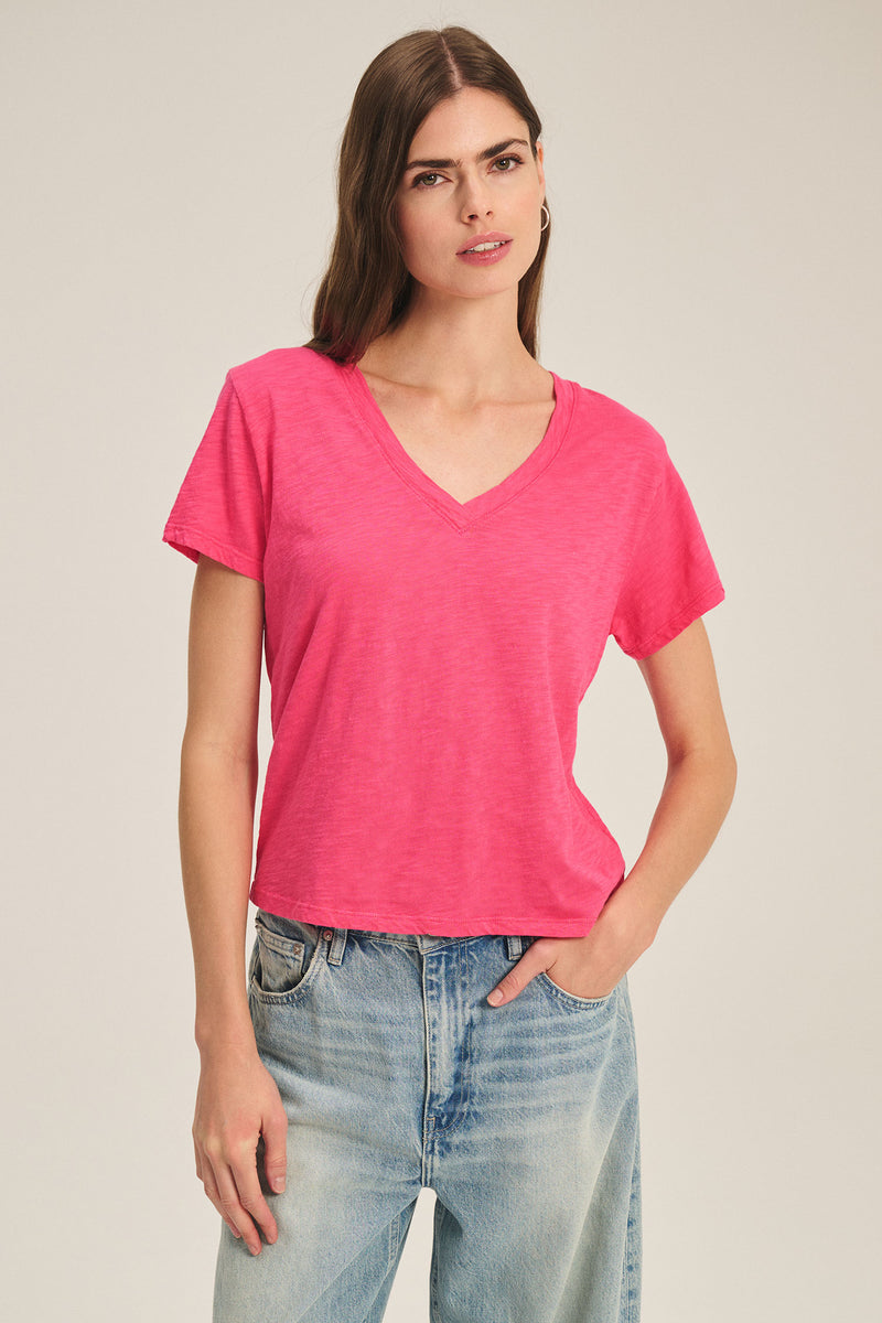 Elisha Top - Raspberry - Velvet By Graham & Spencer – Twist Fashions Inc.