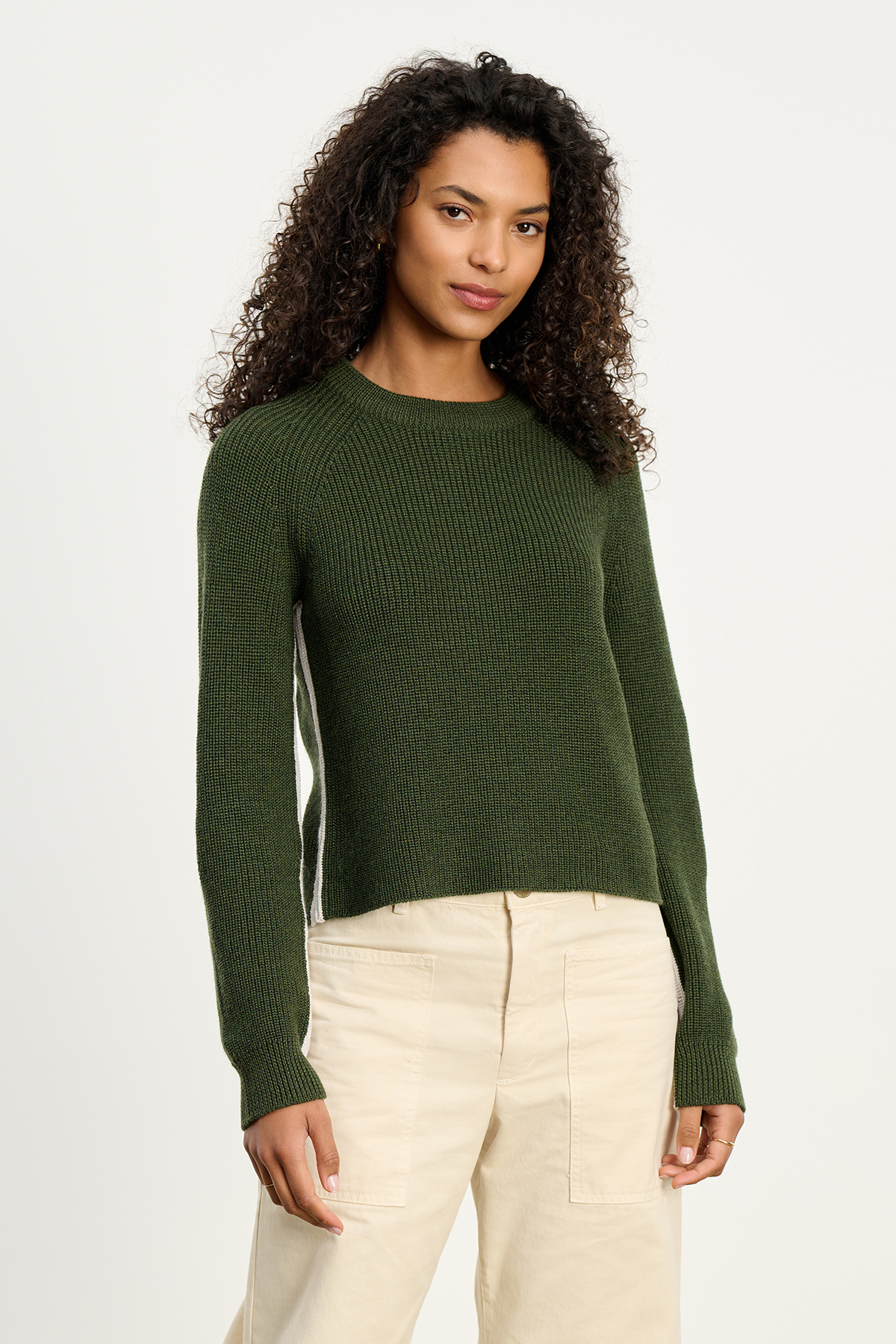 Savannah Sweater - Pine/Light Grey
