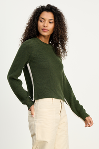 Savannah Sweater - Pine/Light Grey