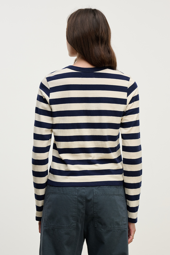 Maya Top - Navy Stripe