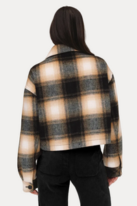 Flap Pocket Jacket - Amber Plaid