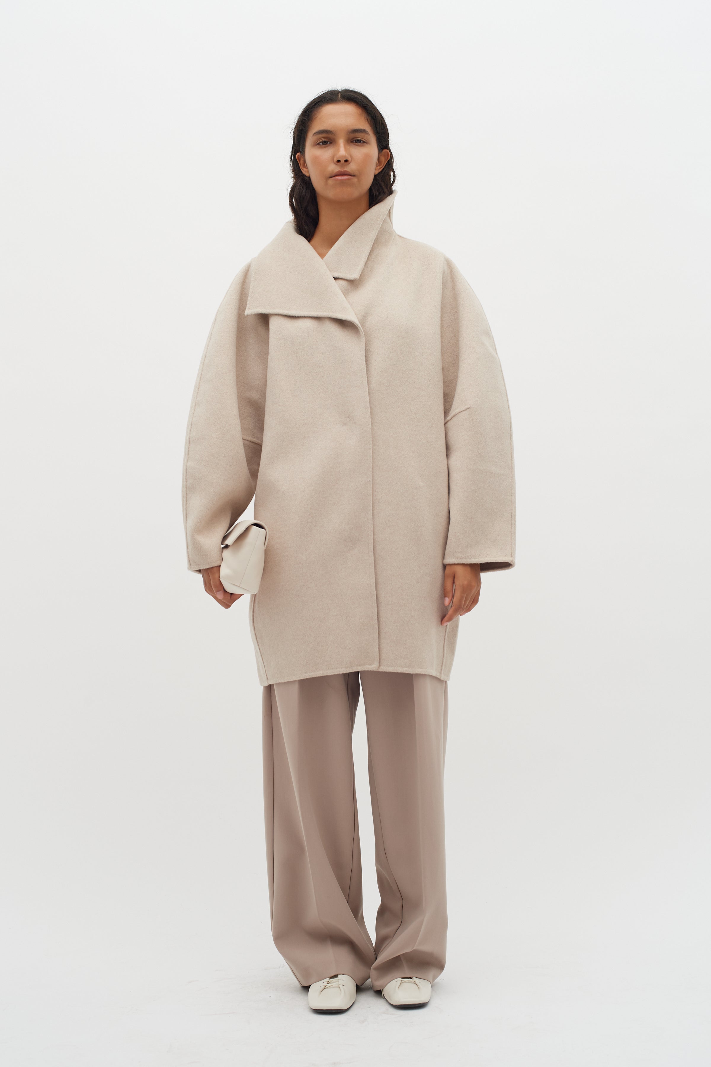 Milla Cocoon Coat French Nougat