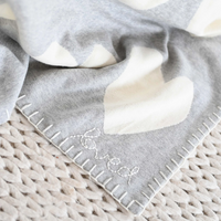 The Imperfect Heart Blanket - Heather Grey